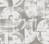 A-Street Prints Brushstrokes Dove Grey Wall Mural