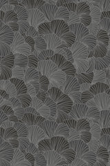 A-Street Prints Petals Charcoal Grey Wall Mural