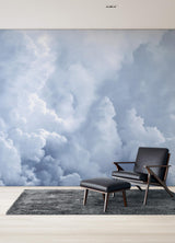 A-Street Prints In The Clouds Sky Blue Wall Mural