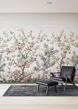 A-Street Prints Spring Chinoiserie Soft White Wall Mural