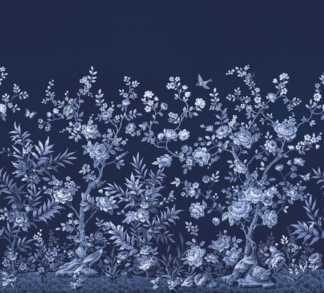 A-Street Prints Twilight Chinoiserie Midnight Blue Wall Mural