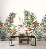 York Wallcoverings Swaying Palms Rouge & Mink Mural