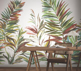 York Wallcoverings Swaying Palms Rouge & Mink Mural