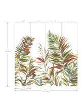 York Wallcoverings Swaying Palms Rouge & Mink Mural