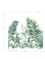 York Wallcoverings Swaying Palms Green & Blue Mural