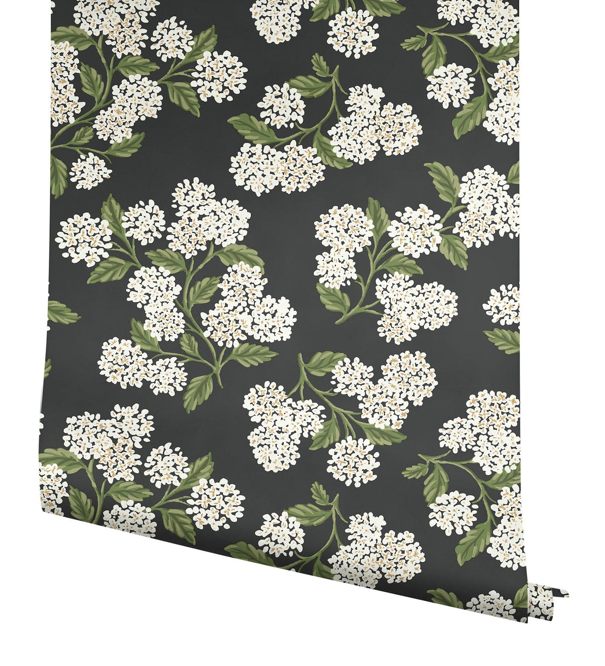 Rifle Paper Co. Hydrangea Black & White Peel & Stick Wallpaper