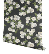 Rifle Paper Co. Hydrangea Black & White Peel & Stick Wallpaper