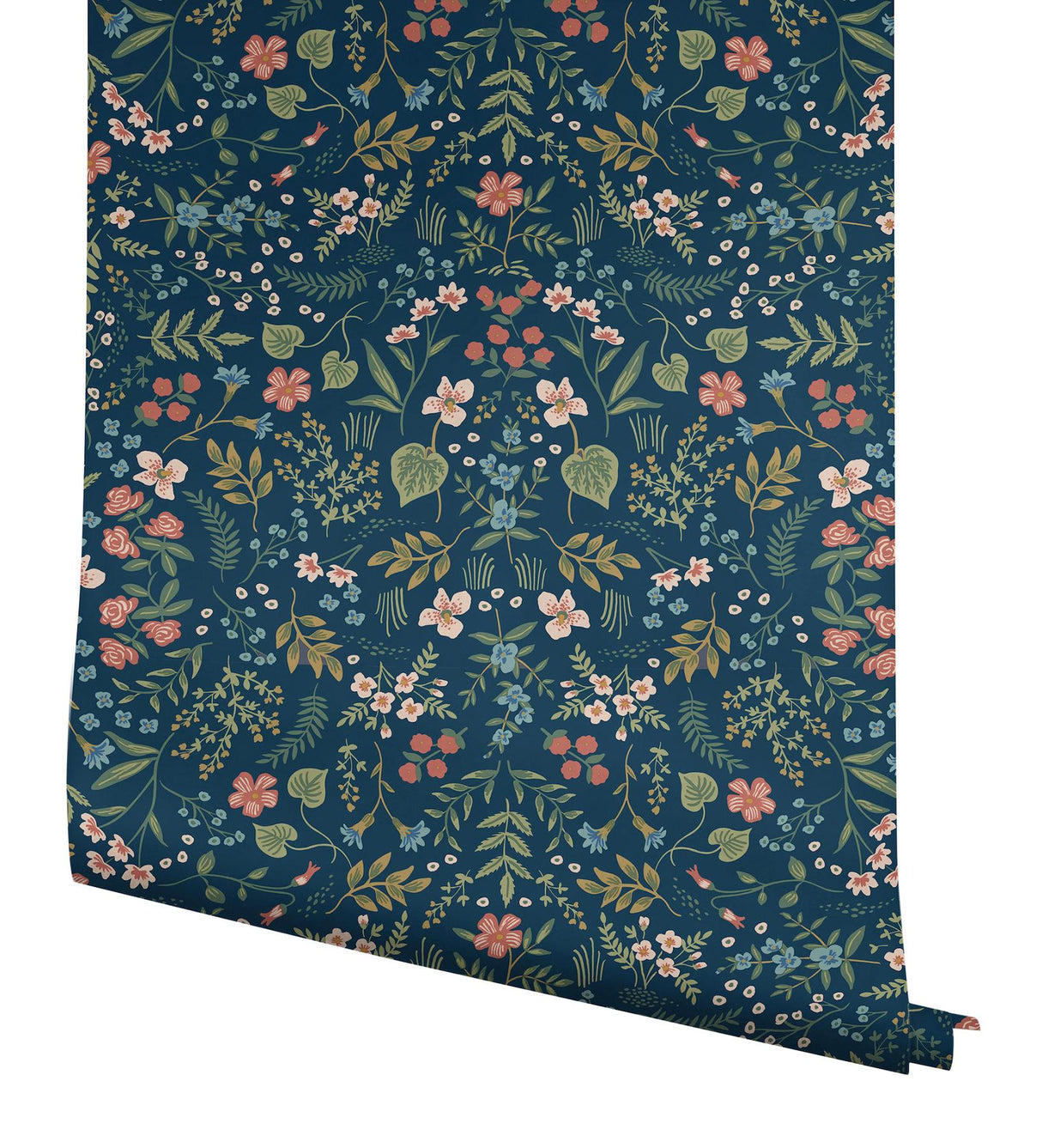 Rifle Paper Co. Wildwood Navy Peel & Stick Wallpaper