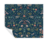 Rifle Paper Co. Wildwood Navy Peel & Stick Wallpaper