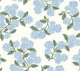 Rifle Paper Co. Hydrangea Blue & White Peel & Stick Wallpaper