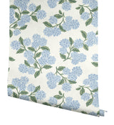 Rifle Paper Co. Hydrangea Blue & White Peel & Stick Wallpaper