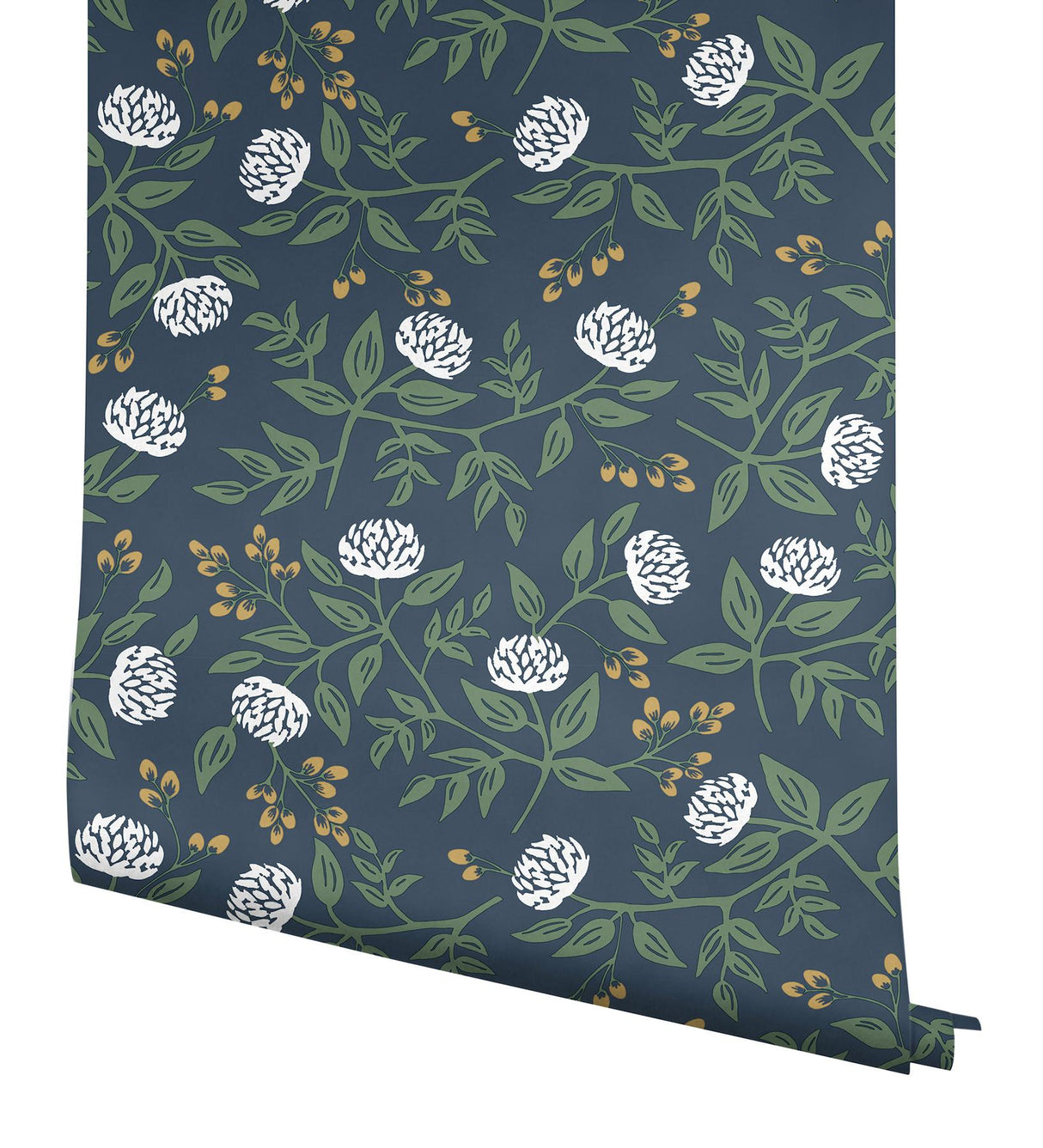 Rifle Paper Co. Peonies Navy Floral Premium Peel + Stick Wallpaper