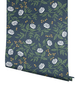 Rifle Paper Co. Peonies Navy Floral Premium Peel + Stick Wallpaper