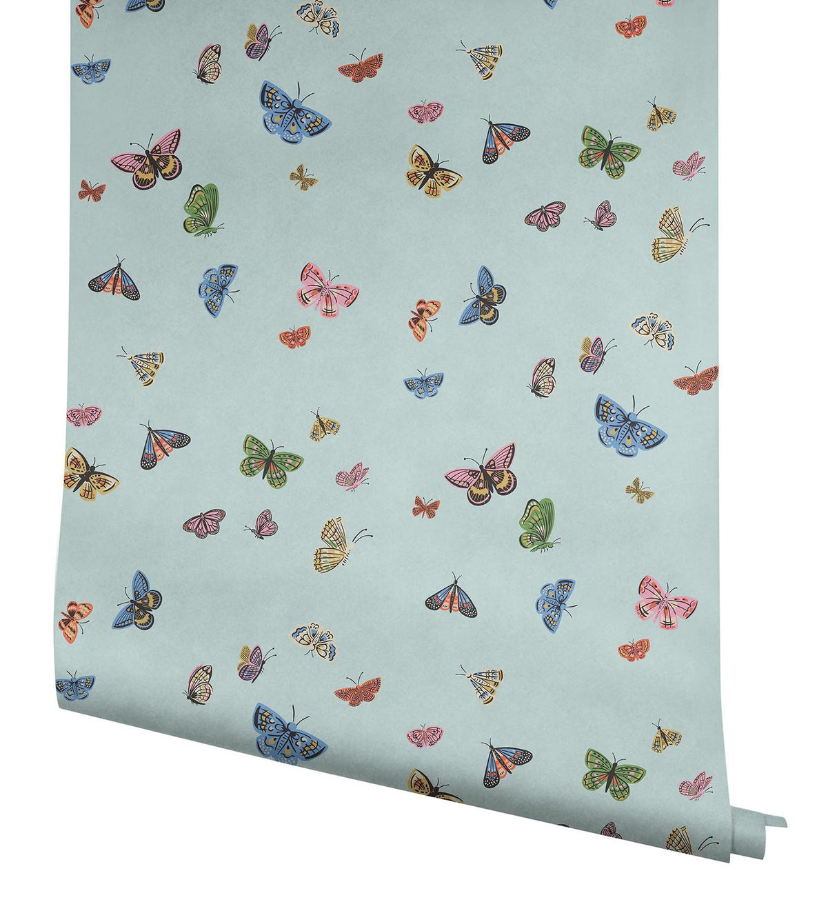 Rifle Paper Co. Butterfly House Light Blue Wallpaper