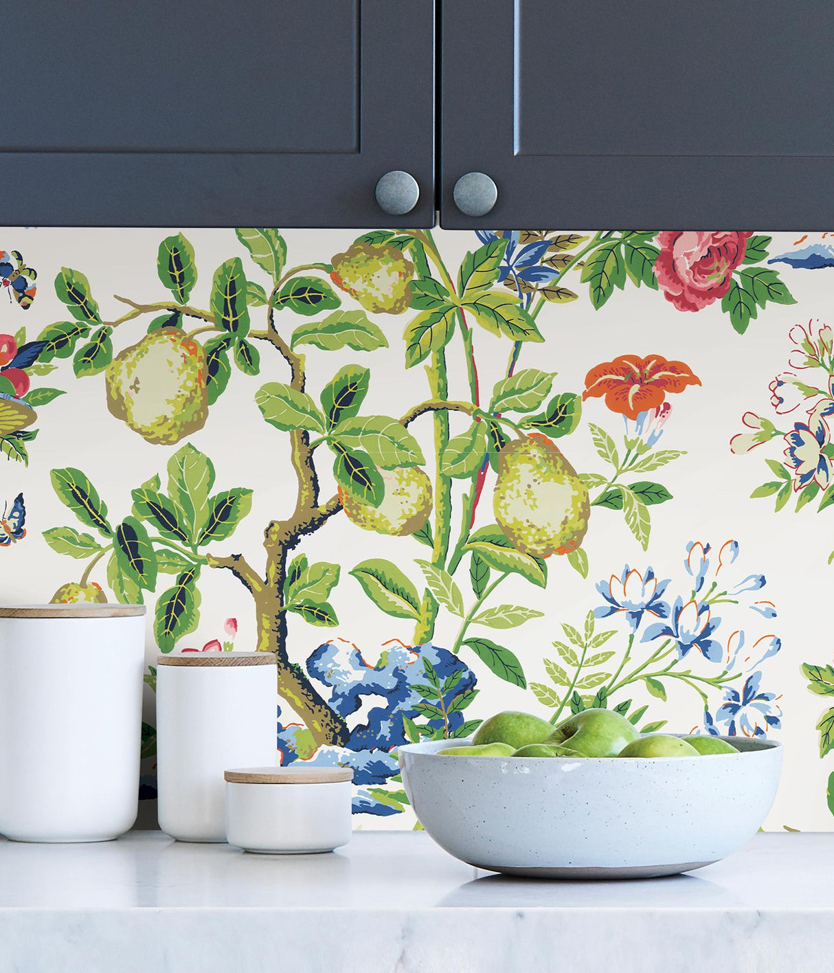 York Bloom Shantung Garden Scalamandre Self Adhesive Wallpaper