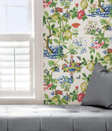 York Bloom Shantung Garden Scalamandre Self Adhesive Wallpaper