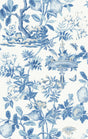 York Delft Shantung Garden Scalamandre Self Adhesive Wallpaper
