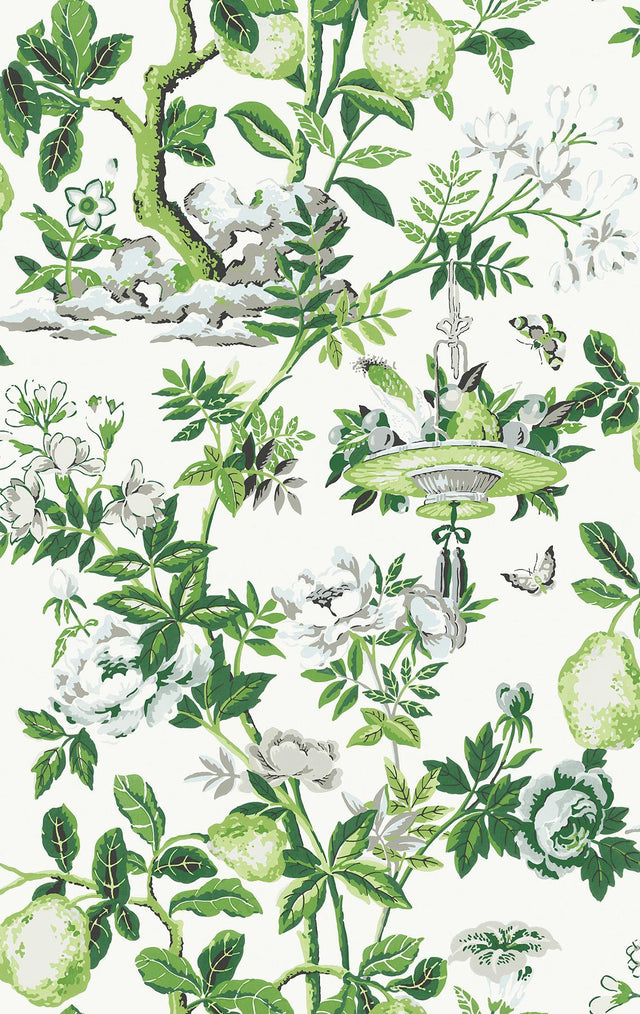 York Verdance Shantung Garden Scalamandre Self Adhesive Wallpaper