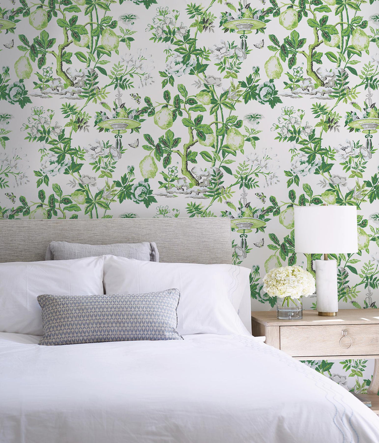 York Verdance Shantung Garden Scalamandre Self Adhesive Wallpaper