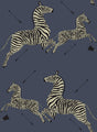 York Denim Zebra Safari Scalamandre Self Adhesive Wallpaper