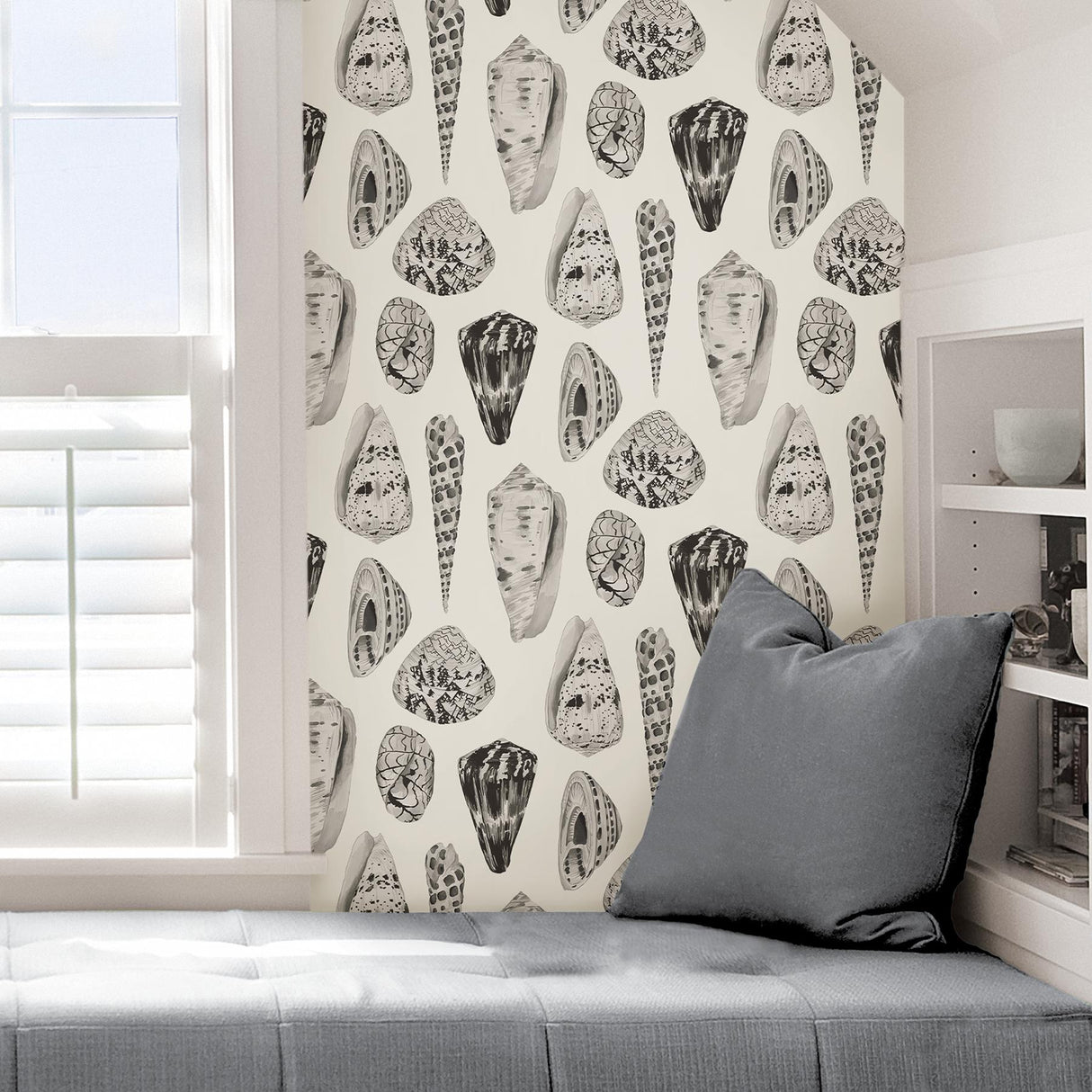 York Graphite Coquina Scalamandre Self Adhesive Wallpaper