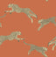 York Clementine Leaping Cheetah Peel & Stick Wallpaper