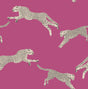 York Bubblegum Leaping Cheetah Peel & Stick Wallpaper