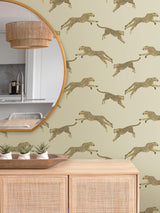 York Dune Leaping Cheetah Peel & Stick Wallpaper