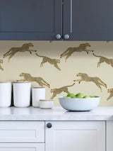 York Dune Leaping Cheetah Peel & Stick Wallpaper
