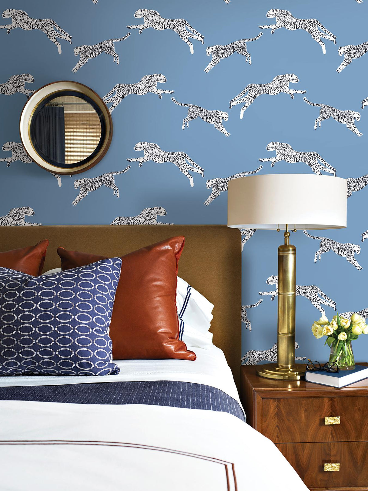 York Cloud Nine Leaping Cheetah Peel & Stick Wallpaper