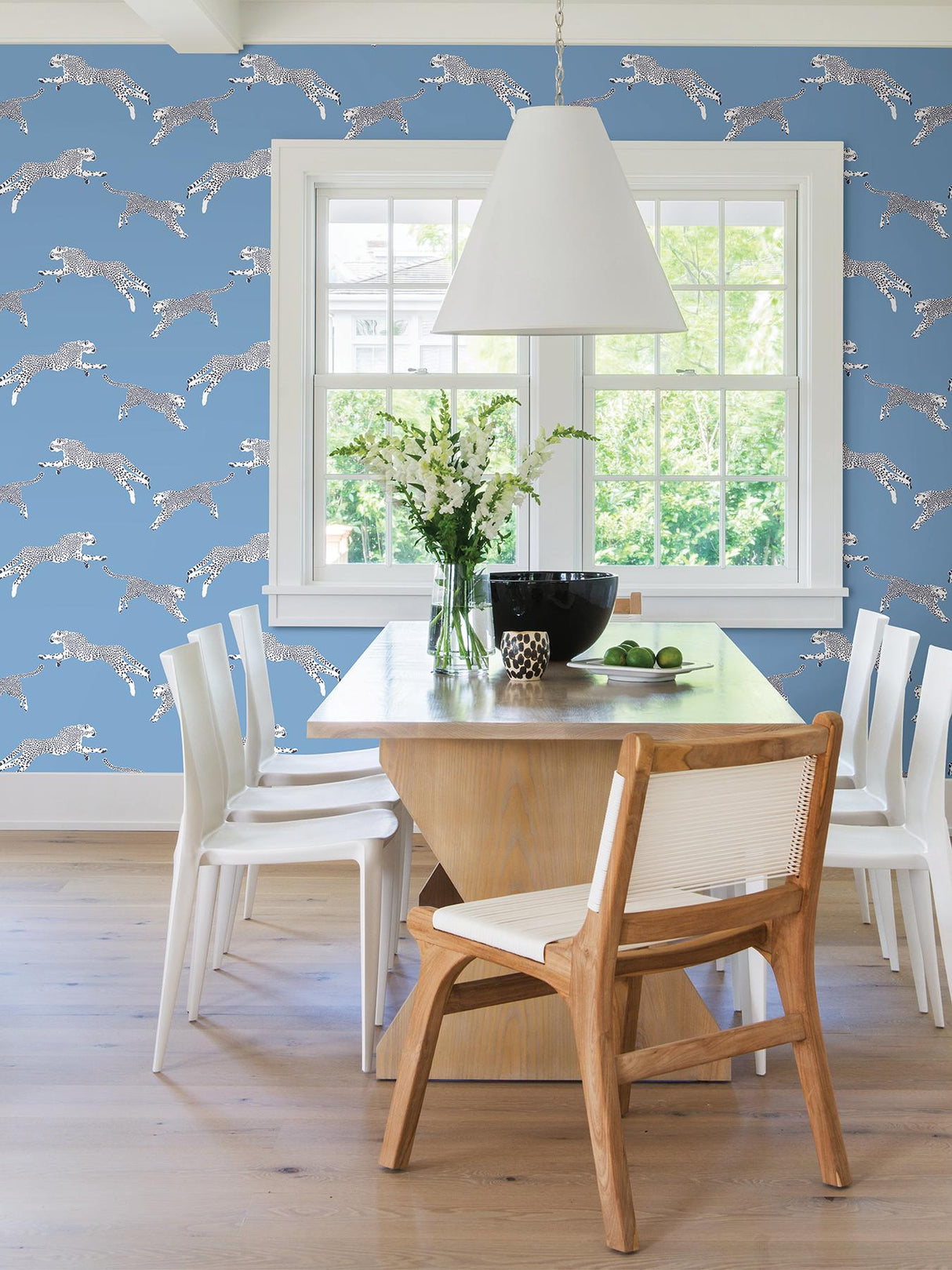 York Cloud Nine Leaping Cheetah Peel & Stick Wallpaper