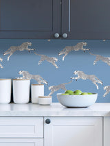York Cloud Nine Leaping Cheetah Peel & Stick Wallpaper