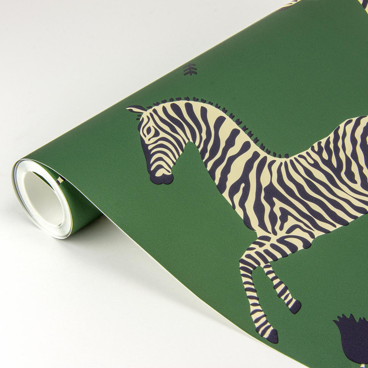 York Serengeti Green Zebra Safari Scalamandre Self Adhesive Wallpaper