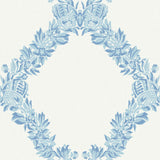 York Sky Blue Wreath Peel & Stick Wallpaper