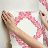 York Valentino Wreath Peel & Stick Wallpaper