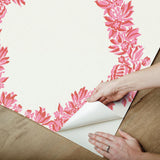 York Valentino Wreath Peel & Stick Wallpaper
