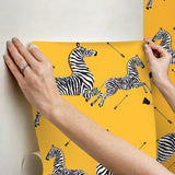 York Sunbeam Zebra Safari Peel & Stick Wallpaper