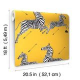 York Sunbeam Zebra Safari Peel & Stick Wallpaper