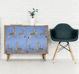 York Azure Zebra Safari Peel & Stick Wallpaper