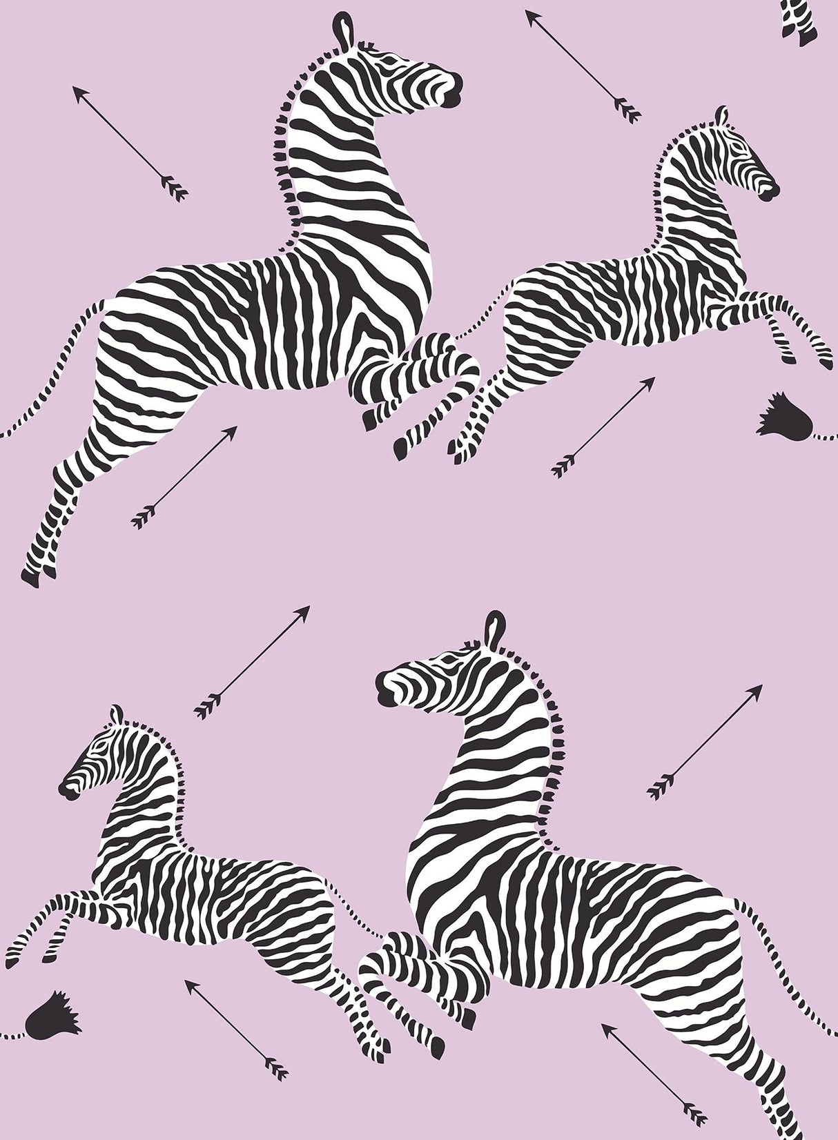 York Lilac Zebra Safari Peel & Stick Wallpaper