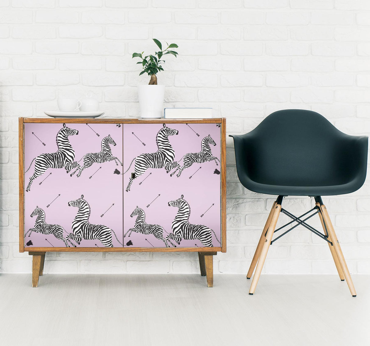 York Lilac Zebra Safari Peel & Stick Wallpaper