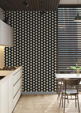 York Black Fleur Peel & Stick Wallpaper