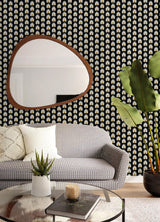 York Black Fleur Peel & Stick Wallpaper