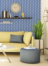 York Azure Fleur Peel & Stick Wallpaper