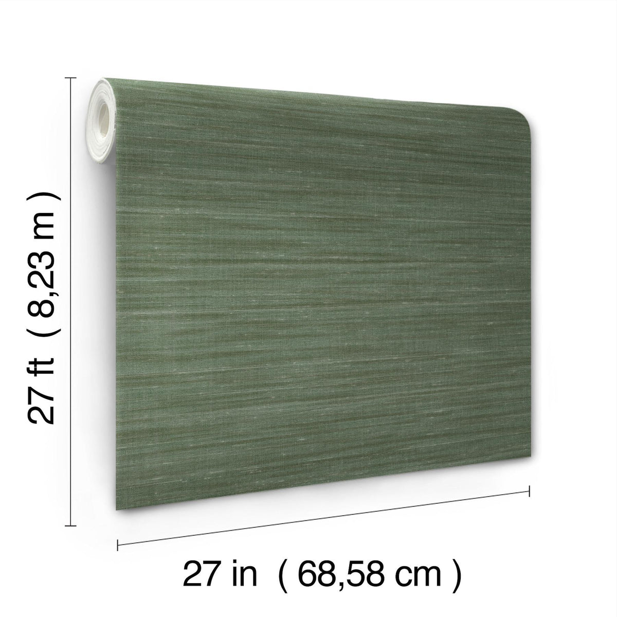 York Wallcoverings Sari Silk Green Faux Fabric Wallpaper