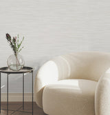 York Wallcoverings Sari Silk Cream Faux Fabric Wallpaper