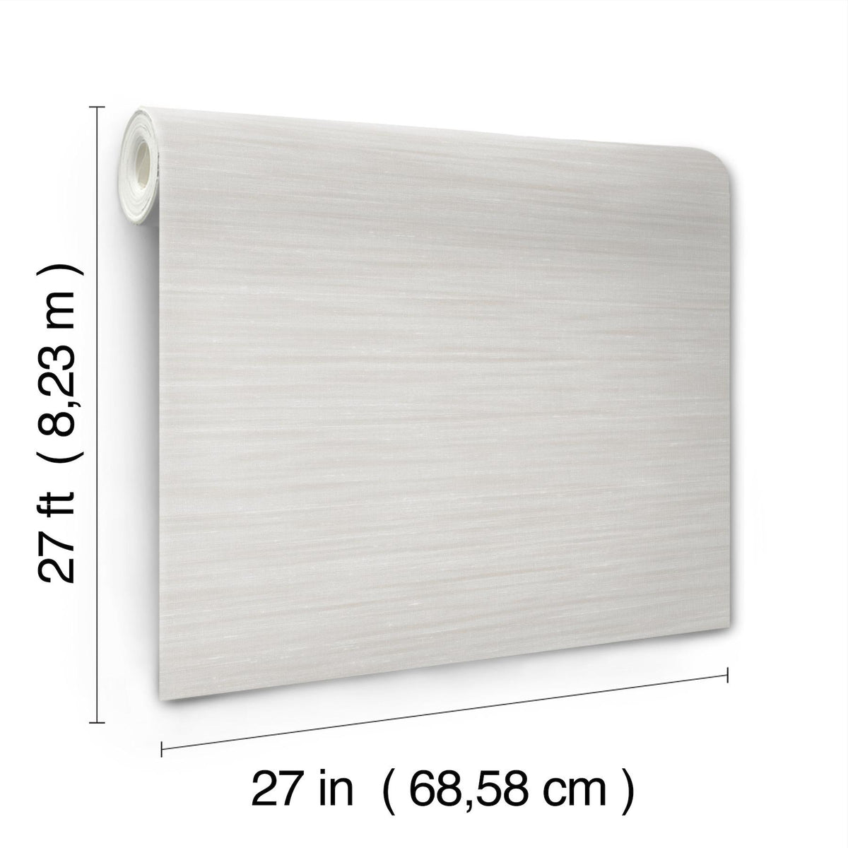 York Wallcoverings Sari Silk Cream Faux Fabric Wallpaper