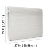 York Wallcoverings Sari Silk Cream Faux Fabric Wallpaper