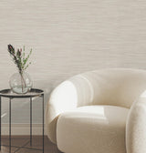 York Wallcoverings Sari Silk Khaki Faux Fabric Wallpaper