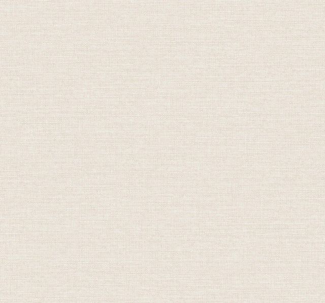 York Wallcoverings Terrene Cream Faux Linen Wallpaper